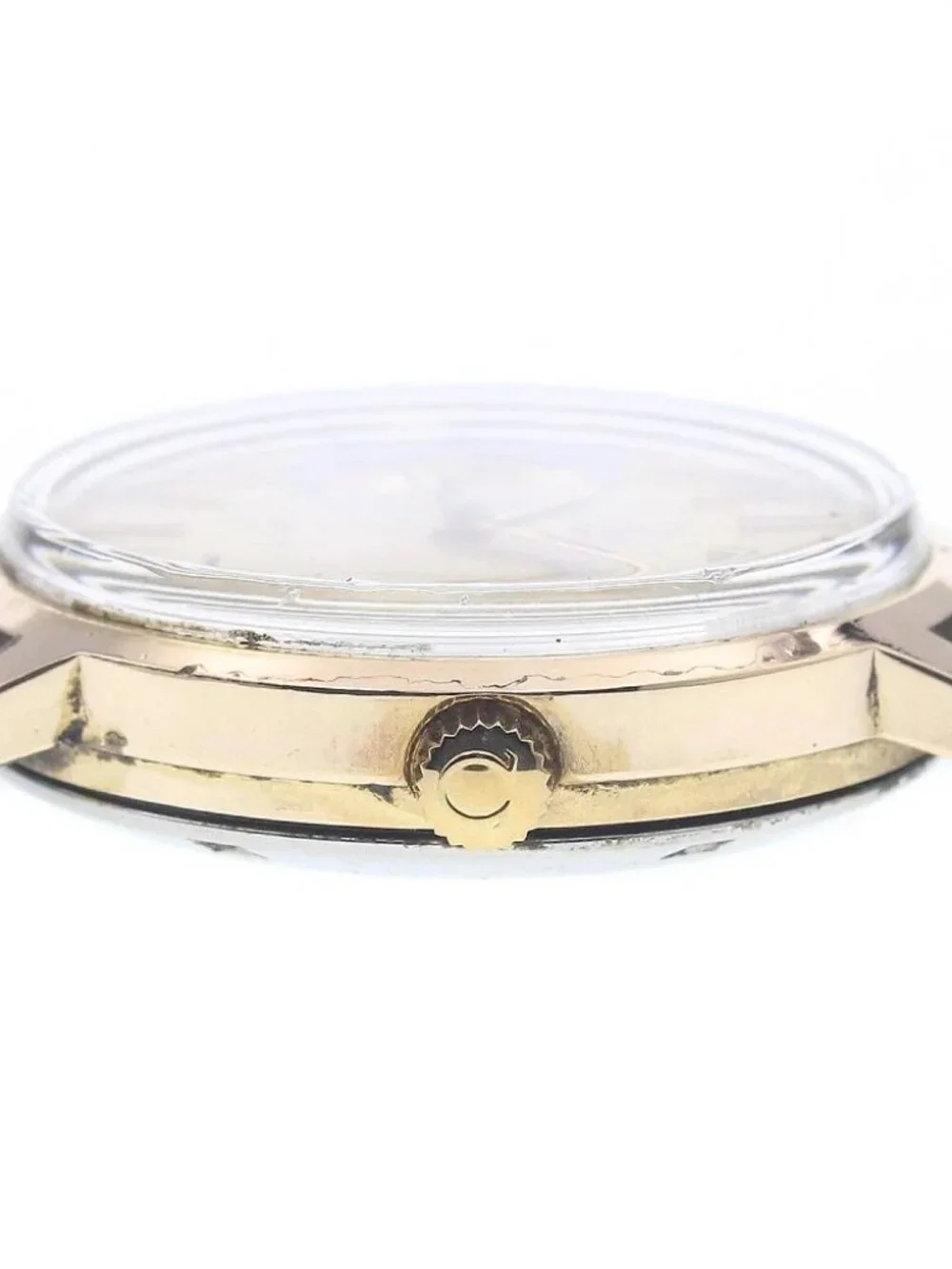 OMEGA Geneve 166.0163 Date Cal.1012 Gold Dial Automatic Men's Watch